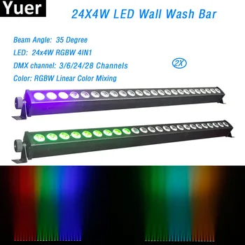 2Pcs/Lot 24X4W RGBW 4IN1 LED Wall Washer Bar Light DMX512 Control Led Wash Stage Light Music DJ Disco Party Wedding Show Light
2Pcs/Lot 24X4W RGBW 4IN1 LED Wall Washer Bar Light DMX512 Control Led Wash Stage Light Music DJ Disco Party Wedding Show Light
