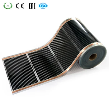 220V 50cm Width Healthy Floor Heating Infrared Underfloor Heating Carbon Film Heater Electric Carbon Crystal Fiber Heating Film
220V 50cm Width Healthy Floor Heating Infrared Underfloor Heating Carbon Film Heater Electric Carbon Crystal Fiber Heating Film