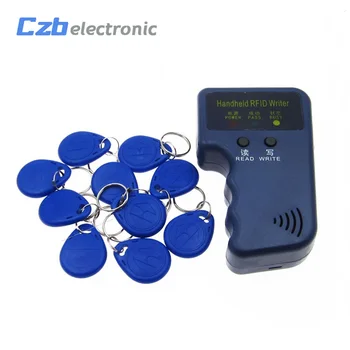 125KHz RFID Copier Writer Duplicator Programmer Reader + T5577 EM4305 Rewritable ID Keyfobs
125KHz RFID Copier Writer Duplicator Programmer Reader + T5577 EM4305 Rewritable ID Keyfobs