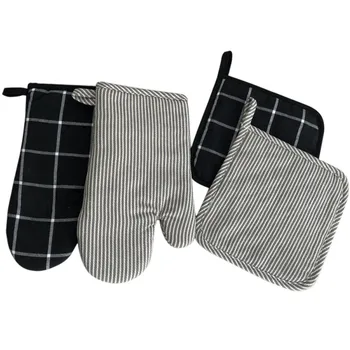 Kitchen Supplies Cotton Oven Mitts And Potholders Non-Slip Cooking Gloves For Cooking Baking Grilling 2pcs/set
Kitchen Supplies Cotton Oven Mitts And Potholders Non-Slip Cooking Gloves For Cooking Baking Grilling 2pcs/set