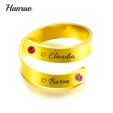 Personalized Custom Double Name Ring With Birthstone Stainless Steel Rings For Men Women Couples Irregular Adjustable Jewelry 
Personalized Custom Double Name Ring With Birthstone Stainless Steel Rings For Men Women Couples Irregular Adjustable Jewelry