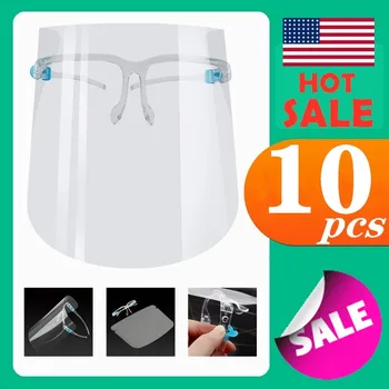 10 pcs Plastic PET Face Shield With Glass Holder Transparent Container Adult Full Face Shield Protective Clear Eye Cover
10 pcs Plastic PET Face Shield With Glass Holder Transparent Container Adult Full Face Shield Protective Clear Eye Cover