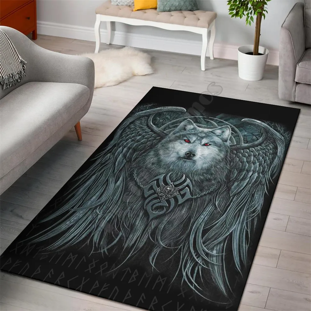 Viking Style Area Rug Spiral Wolf Spirit 3D Printed Rugs Mat Rugs Anti-slip Large Rug Carpet Home Decoration 
Viking Style Area Rug Spiral Wolf Spirit 3D Printed Rugs Mat Rugs Anti-slip Large Rug Carpet Home Decoration