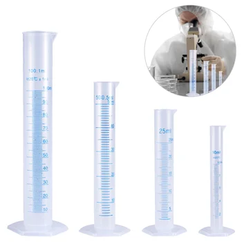 UEETEK 4pcs Transparent Measuring Plastic Graduated Cylinder 10ml / 25ml / 50ml / 100ml
UEETEK 4pcs Transparent Measuring Plastic Graduated Cylinder 10ml / 25ml / 50ml / 100ml