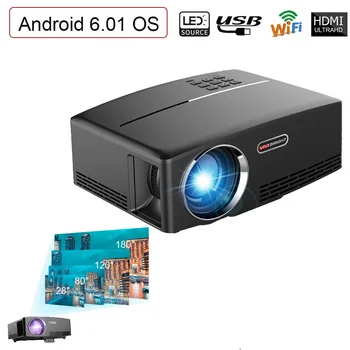 GP80UP Mini Portable Wifi Projector LED Home Theater Support Full HD 1080P 4K Optional Android Bluetooth Wireless Projector
GP80UP Mini Portable Wifi Projector LED Home Theater Support Full HD 1080P 4K Optional Android Bluetooth Wireless Projector