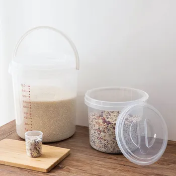 Rice Container with Handle Kitchen Food Storage Containers Box Grain Cereal Plastic Container Dust-Proof Kitchen Organizer
Rice Container with Handle Kitchen Food Storage Containers Box Grain Cereal Plastic Container Dust-Proof Kitchen Organizer