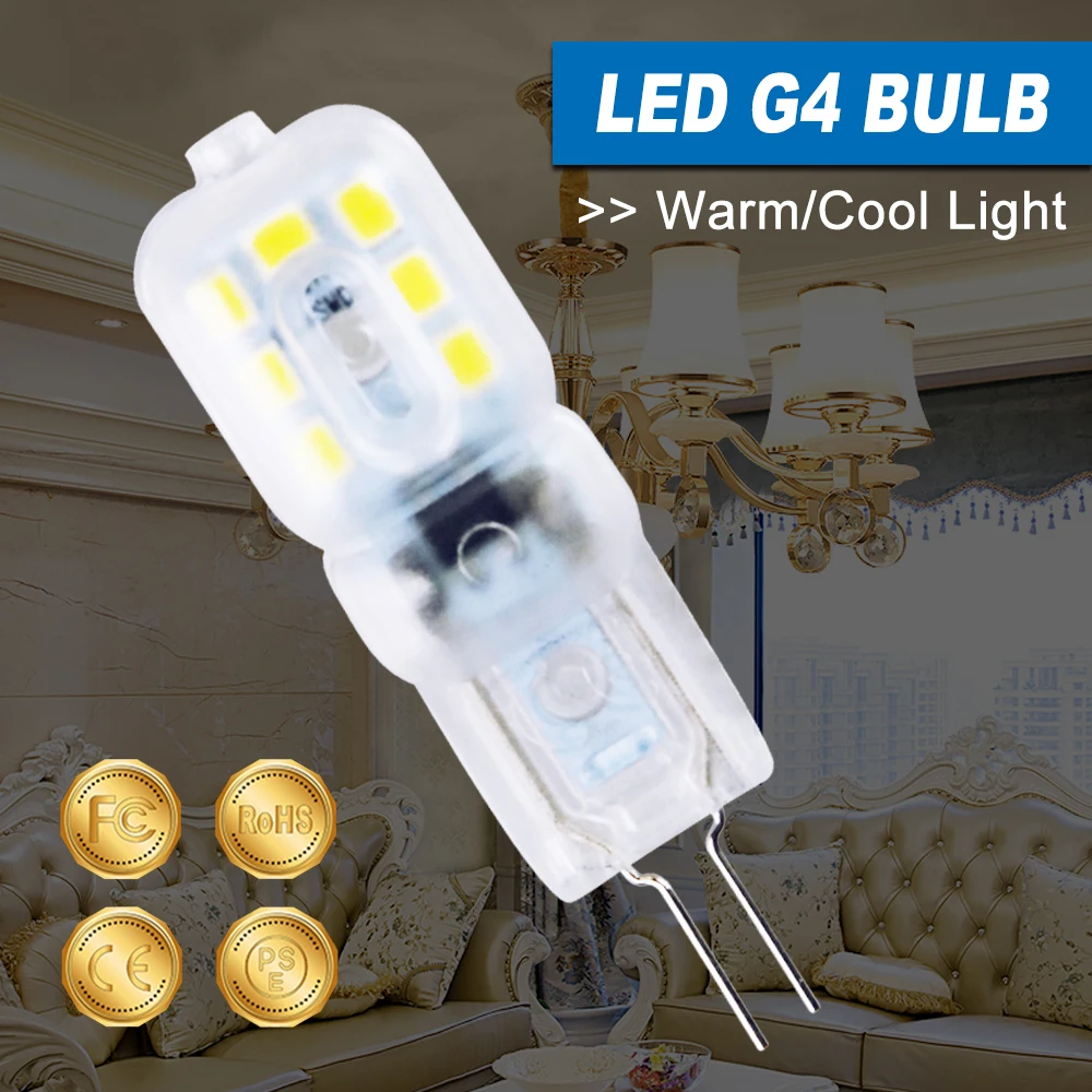 Dimmable G4 LED Bulb 3W Ampoule LED G9 Light Bulb 220V Corn LED Lamp 5W Bombillas 240V Spotlight Halogen Led Lamp Light 2835SMD
Dimmable G4 LED Bulb 3W Ampoule LED G9 Light Bulb 220V Corn LED Lamp 5W Bombillas 240V Spotlight Halogen Led Lamp Light 2835SMD