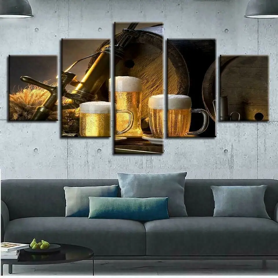 Beer Brewery Craft Poster 5 Panel Canvas Picture Print Wall Art Canvas Painting Wall Decor for Living Room No Framed
Beer Brewery Craft Poster 5 Panel Canvas Picture Print Wall Art Canvas Painting Wall Decor for Living Room No Framed