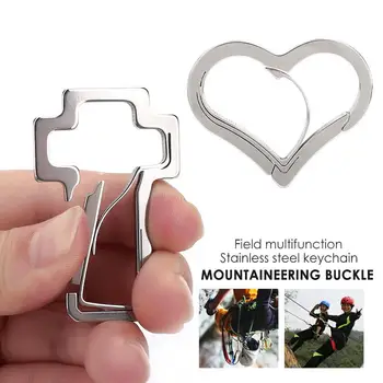 Convenient Silver Stainless Steel Carabiner Outdoor Survival Mountaineering Buckle Climbing Buckle Parachute Travel
Convenient Silver Stainless Steel Carabiner Outdoor Survival Mountaineering Buckle Climbing Buckle Parachute Travel