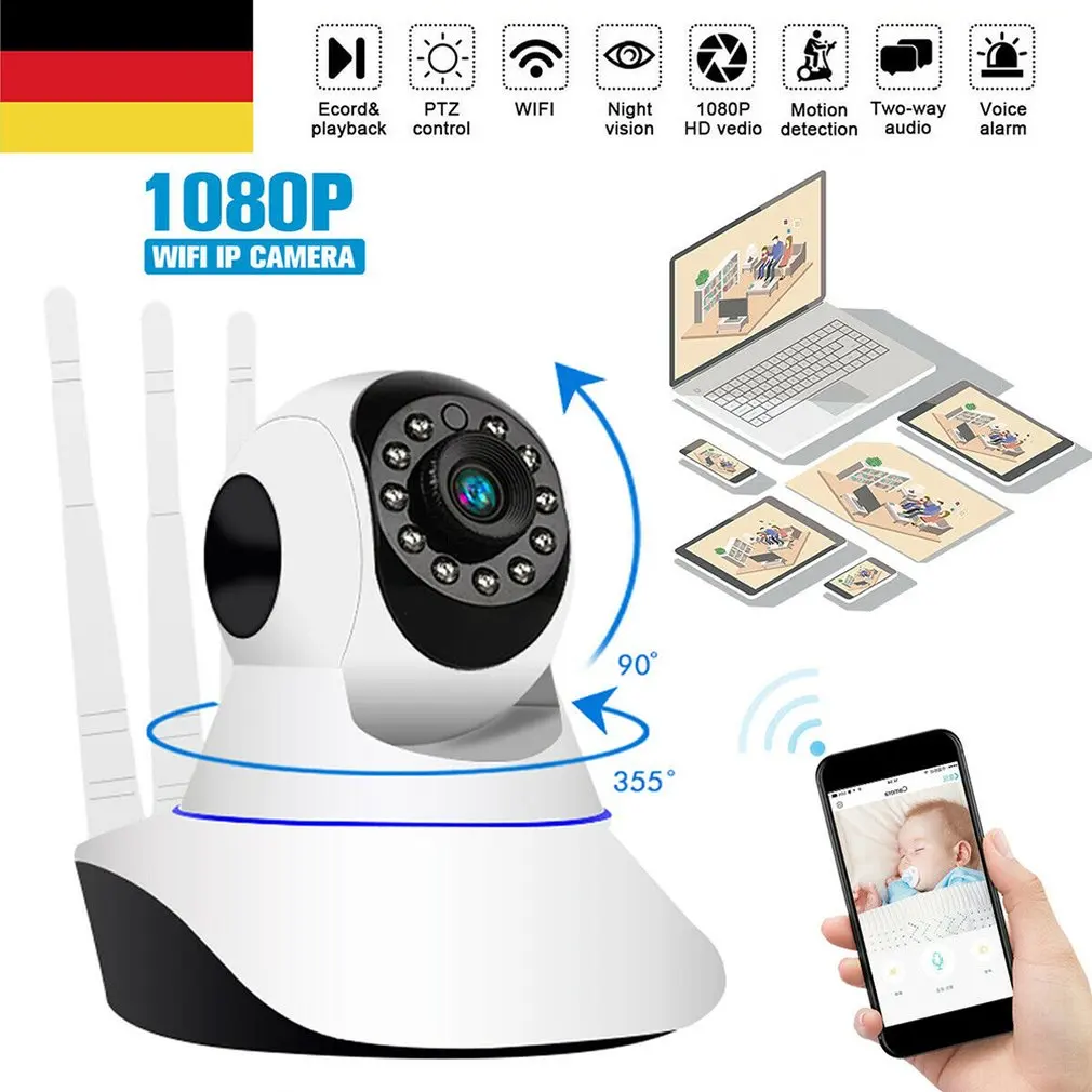 Three-Antenna Wireless Camera Wifi Ip Camera 1080P Monitor Camera Network Camera Wireless Camera Night Vision
Three-Antenna Wireless Camera Wifi Ip Camera 1080P Monitor Camera Network Camera Wireless Camera Night Vision
