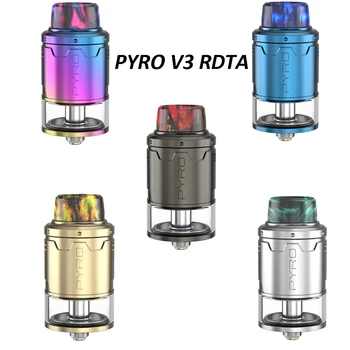 Hot sale Pyro V3 RDTA Atomizer Tank with 24 mm diameter 2ml capacity 510 thread Bottom Airflow Postless Build Deck vape tank
Hot sale Pyro V3 RDTA Atomizer Tank with 24 mm diameter 2ml capacity 510 thread Bottom Airflow Postless Build Deck vape tank