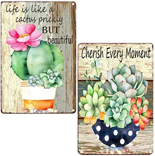 Life is Like A Cactus Prickly But Beautiful Vintage Metal Sign Inspirational Quotes Farmhouse Cactus Sign Country Home Decor 2 
Life is Like A Cactus Prickly But Beautiful Vintage Metal Sign Inspirational Quotes Farmhouse Cactus Sign Country Home Decor 2