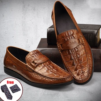 Phenkang Men Leather Autumn Alligator Texture Slip-On Casual Shoes Male Sneakers loafer Mens Coffee Men's Loafers Driving Shoes
Phenkang Men Leather Autumn Alligator Texture Slip-On Casual Shoes Male Sneakers loafer Mens Coffee Men's Loafers Driving Shoes