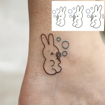 Nu-TATY 25 set Ins style Tattoo stick waterproof female durable pattern cartoon cute rabbit blowing bubble sticker 
Nu-TATY 25 set Ins style Tattoo stick waterproof female durable pattern cartoon cute rabbit blowing bubble sticker