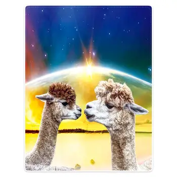 Hommomh Throw Blanket comfortable soft plush throw sofa bed portable blanket lovely couple Alpaca kiss
Hommomh Throw Blanket comfortable soft plush throw sofa bed portable blanket lovely couple Alpaca kiss