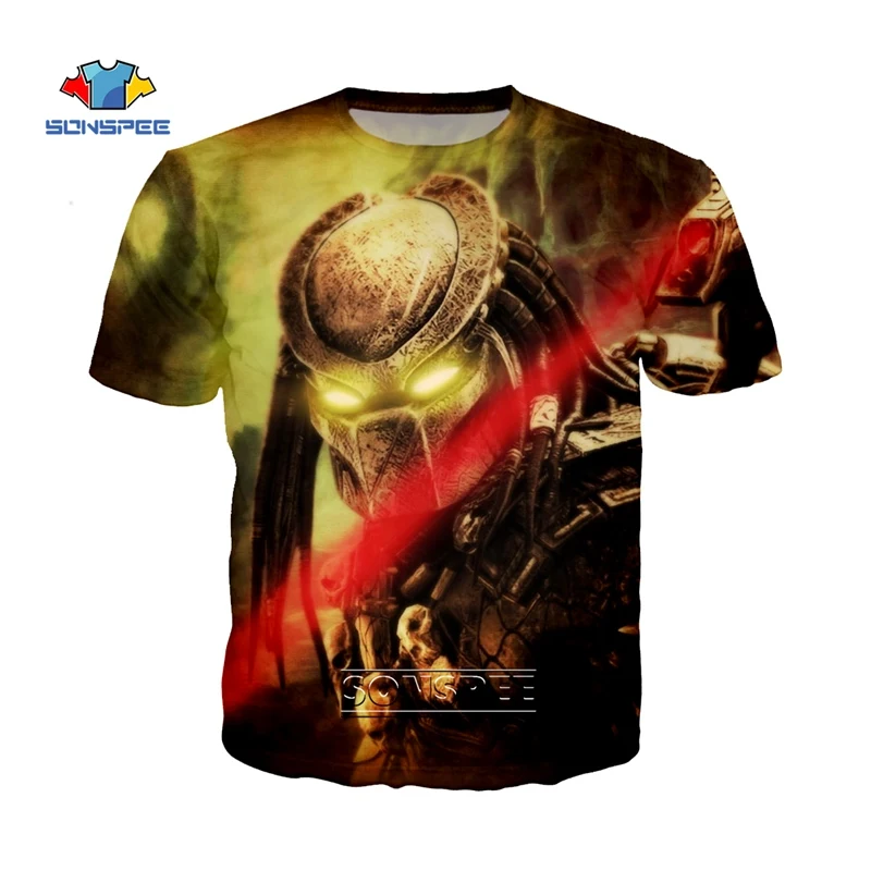 SONSPEE New Fashiong Predator Figure 3D Print T Shirt Men/Women T-Shirts Casual Harajuku Style Tshirt Homme Streetwear Pullover
SONSPEE New Fashiong Predator Figure 3D Print T Shirt Men/Women T-Shirts Casual Harajuku Style Tshirt Homme Streetwear Pullover
