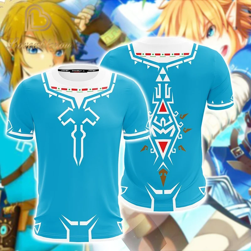 2020 New Summer Casual Short Sleeve Tops&Tees The Legend of Zelda: Breath of The Wild Link Cosplay O-neck Unisex 3D T-shirt
2020 New Summer Casual Short Sleeve Tops&Tees The Legend of Zelda: Breath of The Wild Link Cosplay O-neck Unisex 3D T-shirt