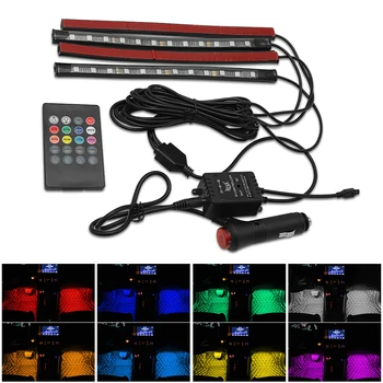 4pcs 12LED Car Interior Neon Light LED Multi Color Decor Lamp Wireless Remote Controlcar cigarette lighter ports ambient lamp
4pcs 12LED Car Interior Neon Light LED Multi Color Decor Lamp Wireless Remote Controlcar cigarette lighter ports ambient lamp