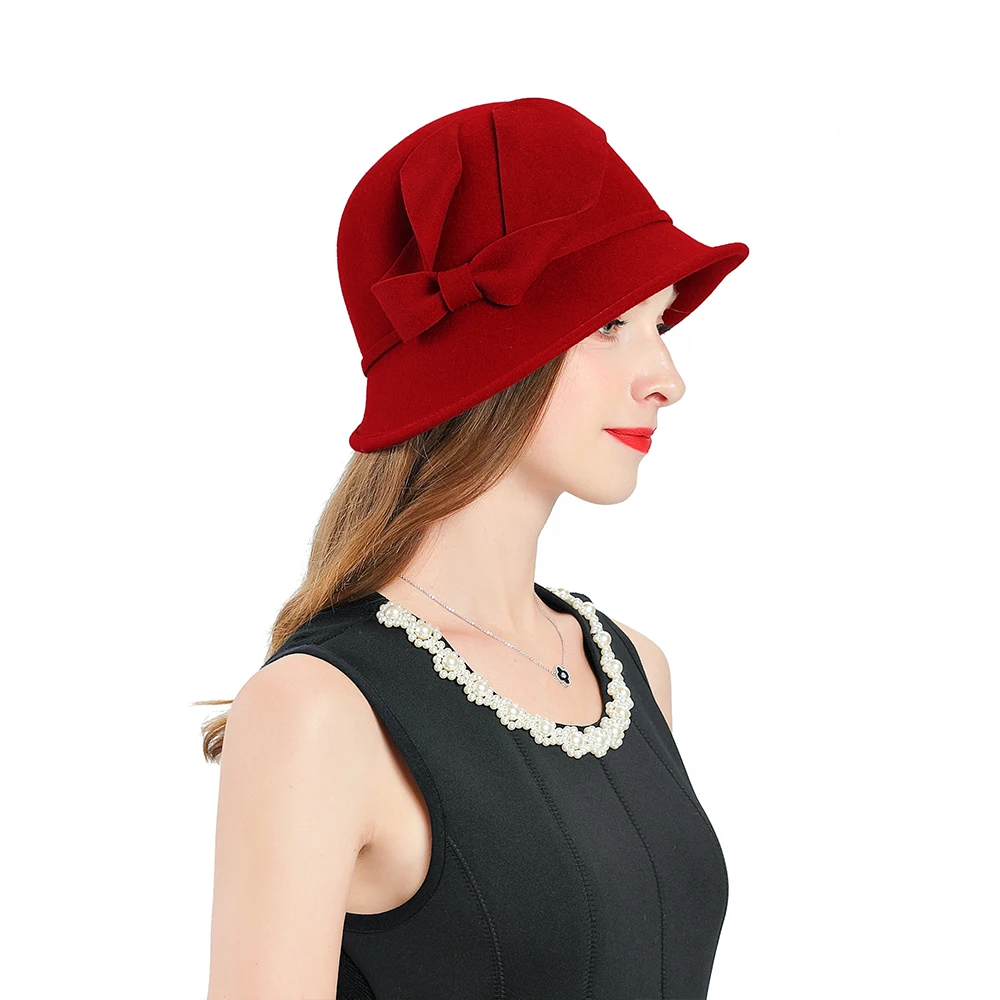 Fascinators For Women Elegant Fedoras Hat Red Church Hats Wool Headpiece Wedding Headwear Lady Party Formal Hair Accessories 
Fascinators For Women Elegant Fedoras Hat Red Church Hats Wool Headpiece Wedding Headwear Lady Party Formal Hair Accessories