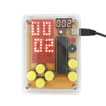 DIY Kit Game Kit LED Dot Matrix Display Module Creative Electronics Experiment Kit for Tetris/Snake/Plane/Racing/Fruit Slot
DIY Kit Game Kit LED Dot Matrix Display Module Creative Electronics Experiment Kit for Tetris/Snake/Plane/Racing/Fruit Slot