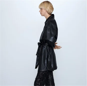 2020 ZA Spring New Women PU Coat Fashion Limited Edition Motorcycle Sexy Coat Boho Women's Long Sleeve Lapel Shirt Coat Party
2020 ZA Spring New Women PU Coat Fashion Limited Edition Motorcycle Sexy Coat Boho Women's Long Sleeve Lapel Shirt Coat Party