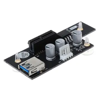 PCI Express Cable PCI-E 1X to 1X/4x/8x/16x Riser Card Extender Extension Cable (Horizontal USB 3.0 Small Card) D08B
PCI Express Cable PCI-E 1X to 1X/4x/8x/16x Riser Card Extender Extension Cable (Horizontal USB 3.0 Small Card) D08B