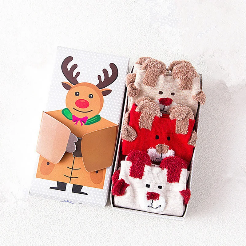 3 Pair Christmas Socks Unisex Women Cartoon Cute Santa Claus Christmas 3D Personality Crew Socks Snowman Snowflake Winter Socks
3 Pair Christmas Socks Unisex Women Cartoon Cute Santa Claus Christmas 3D Personality Crew Socks Snowman Snowflake Winter Socks