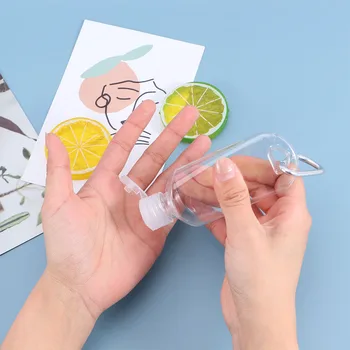 5Pcs/Set 50ml Empty Refillable Bottle With Key Ring Travel Transparent Plastic Perfume My Small Hand Sanitizer Bottle
5Pcs/Set 50ml Empty Refillable Bottle With Key Ring Travel Transparent Plastic Perfume My Small Hand Sanitizer Bottle
