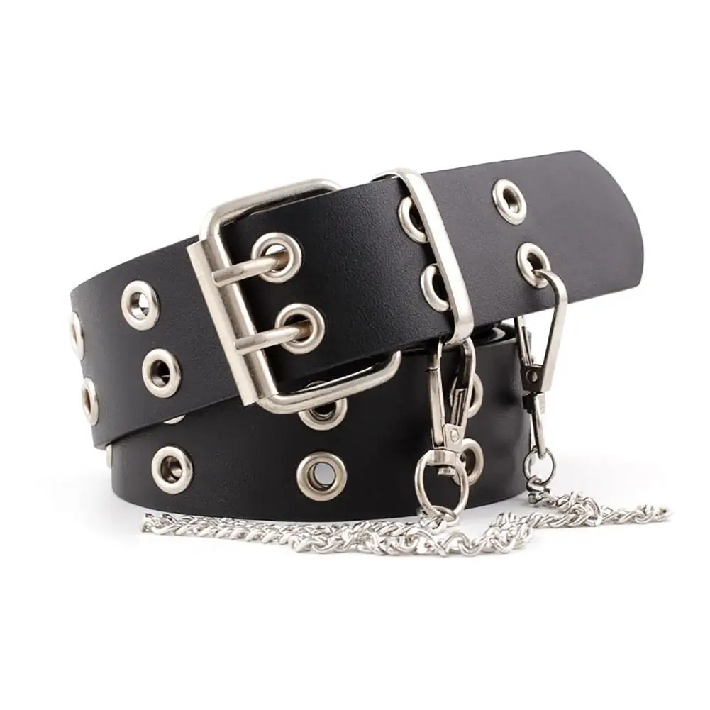 Jeans Belt Double Row Hole Belt For Men And Women Belt Punk Wind Eyelet Chain Decorative Jeans Belt Hunting Camping Belt
Jeans Belt Double Row Hole Belt For Men And Women Belt Punk Wind Eyelet Chain Decorative Jeans Belt Hunting Camping Belt