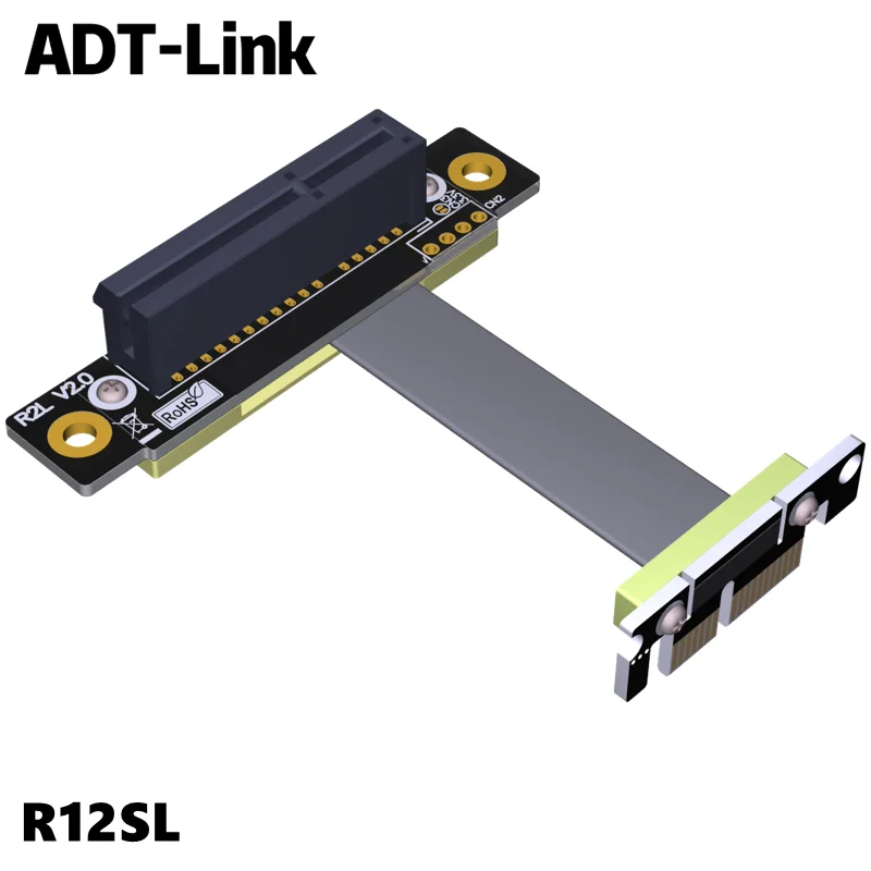 PCIe 3.0x1 PCI-E x4 extension cable adapter x1 pcie 1x to 4x support network card hard disk card dual right angle ADT
PCIe 3.0x1 PCI-E x4 extension cable adapter x1 pcie 1x to 4x support network card hard disk card dual right angle ADT