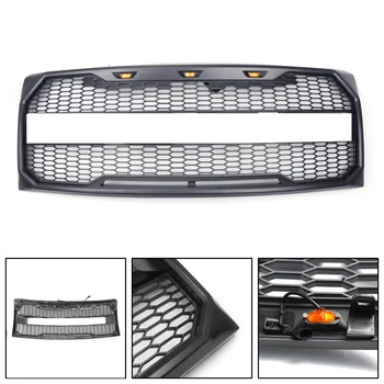 Areyourshop For Ford F150 2009 2010 2011 2012 2013 2014 New ABS Front Hood Bumper Grille With LED Raptor Style Car Grill Parts
Areyourshop For Ford F150 2009 2010 2011 2012 2013 2014 New ABS Front Hood Bumper Grille With LED Raptor Style Car Grill Parts