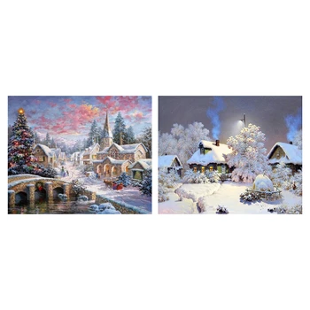 2Pcs Full Diamond Painting Landscape Winter 5D Diamond Embroidery Mosaic Cross Stitch Winter Home Decor Gift
2Pcs Full Diamond Painting Landscape Winter 5D Diamond Embroidery Mosaic Cross Stitch Winter Home Decor Gift