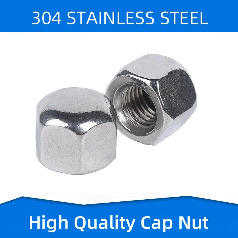 304 Stainless Steel Acorn Nut Hexagon Cap Nuts Hex Cover Nut Decerative Fasteners for M3 M4 M5 M6 M8 M10 M12 M20
304 Stainless Steel Acorn Nut Hexagon Cap Nuts Hex Cover Nut Decerative Fasteners for M3 M4 M5 M6 M8 M10 M12 M20
