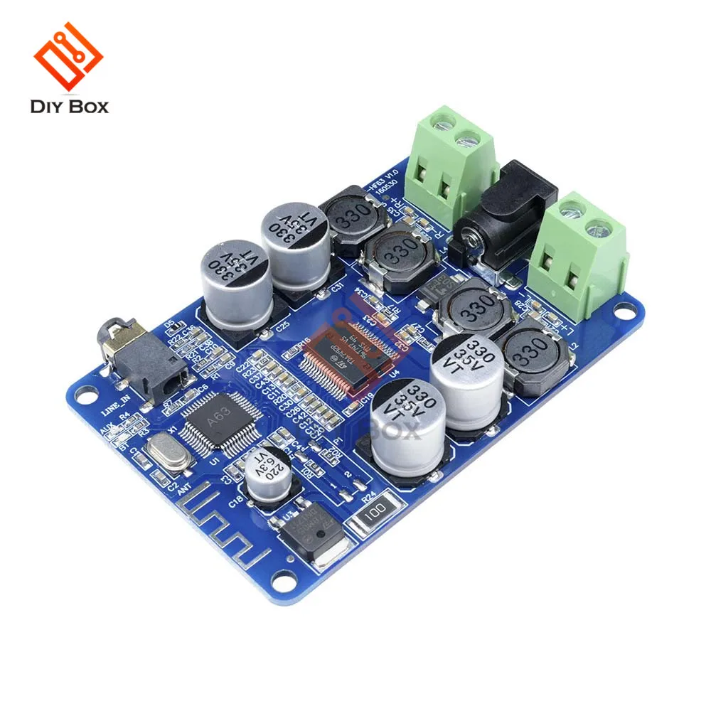 TDA7492P Bluetooth Amplifier Board DC 10-25V 25W+25W Audio Receiver Stereo Power AMP with 3.5mm AUX Jack for Home Speakers
TDA7492P Bluetooth Amplifier Board DC 10-25V 25W+25W Audio Receiver Stereo Power AMP with 3.5mm AUX Jack for Home Speakers