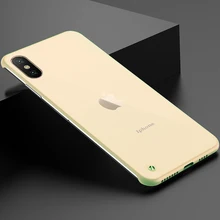 No Border I funda coque para iphone X de Apple XS Max XR iphone X en silicona suave silicona mate transparente Ultra fundas de teléfono(China)