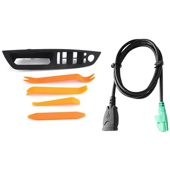 1Pcs Car Aux Usb Cable Adapter & 1Pcs Window Lifter Control Switch Panel Plastic for Bmw X5 2006-2013 X6 2007-2014
1Pcs Car Aux Usb Cable Adapter & 1Pcs Window Lifter Control Switch Panel Plastic for Bmw X5 2006-2013 X6 2007-2014