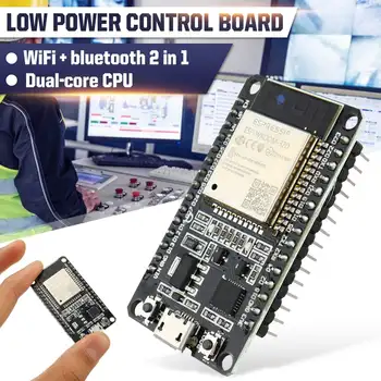 ESP-32S Development Board Wireless WiFi + bluetooth 2-in-1 2.4 GHz Dual-core CPU Board with TSMC Low-power 40nm Technology
ESP-32S Development Board Wireless WiFi + bluetooth 2-in-1 2.4 GHz Dual-core CPU Board with TSMC Low-power 40nm Technology