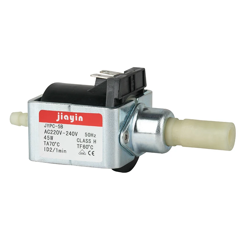 

JYPC-5B AC 220V - 240V 45W electromagnetic Solenoid Water Pump for Coffee machine ,electric irons ,steam mop ,vacuum cleaner,etc