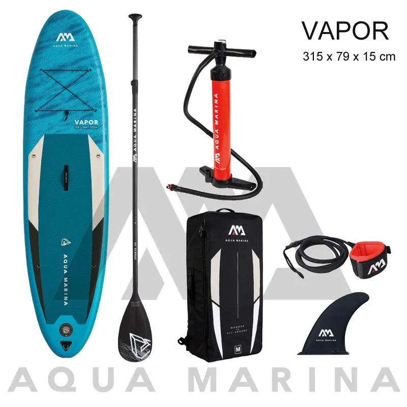 

AQUA MARINA NEW surfboard 315*79*15cm sup pad VAPOR inflatable SUP stand up paddle board kayak leash seat optional surf