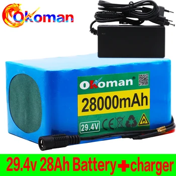 7S5P 24v 28Ah battery pack 250w 29.4V 28000mAh lithium ion battery for wheelchair electric bicycle pack with BMS + 2A charger
7S5P 24v 28Ah battery pack 250w 29.4V 28000mAh lithium ion battery for wheelchair electric bicycle pack with BMS + 2A charger