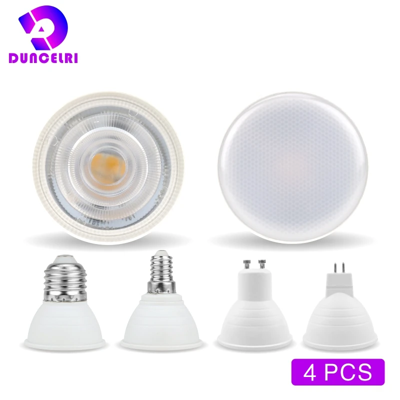

4pcs/lot LED Bulb E27 E14 MR16 GU10 GU5.3 Lampada Led 6W 220V 24/120 Degree Bombillas LED Lamp Spotlight Lampara LED Spot Light
