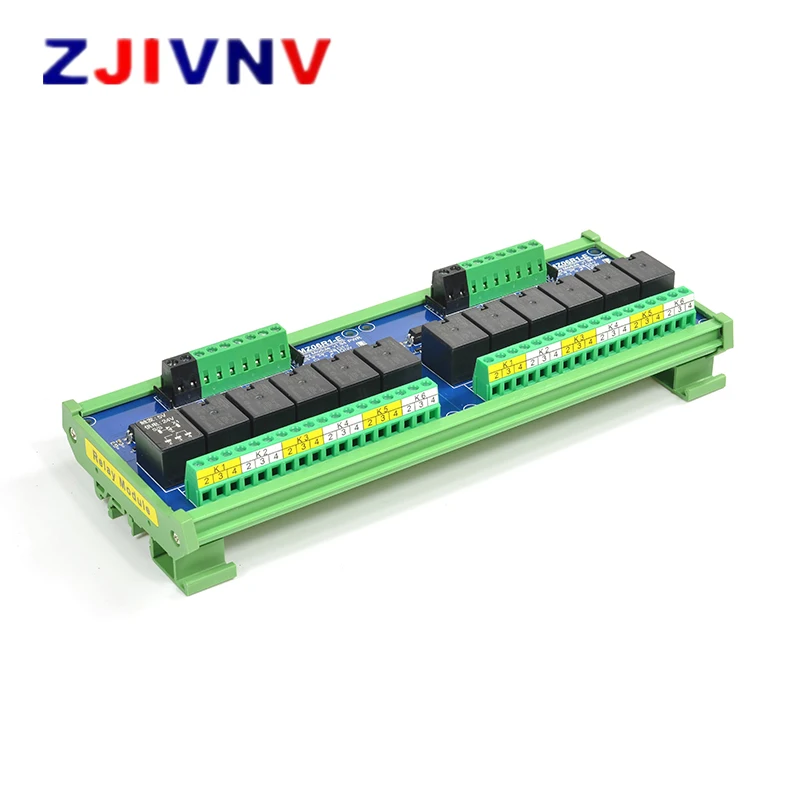 

12 Channels 12V 1NO + 1NC Optocoupler Isolation Relay Module Supply Voltage DC 12V Trigger Signal DC 3.3V 5V 12V 24V