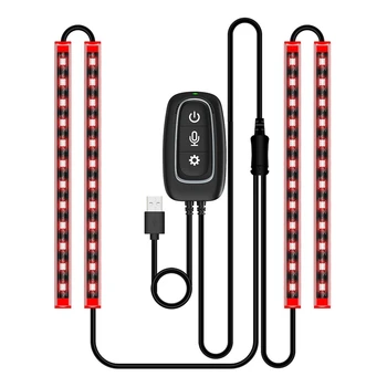 Car LED Interior Lights Strip LED Lights APP Controlled Waterproof Multicolor Music Sound-Activated USB Port Charger
Car LED Interior Lights Strip LED Lights APP Controlled Waterproof Multicolor Music Sound-Activated USB Port Charger