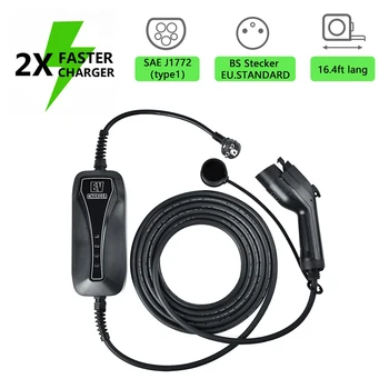 EV Charger Level2 5Meter 16Amp Type 1 J1772 Plug Mode 2 EV Charging Cable EVSE Portable Charger Cord for Electric Vehicle Charge
EV Charger Level2 5Meter 16Amp Type 1 J1772 Plug Mode 2 EV Charging Cable EVSE Portable Charger Cord for Electric Vehicle Charge