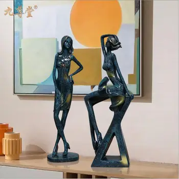 Nordic light luxury sculpture character decoration creative abstract art girl decoration living room office bookcase decoration
Nordic light luxury sculpture character decoration creative abstract art girl decoration living room office bookcase decoration