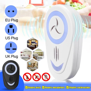 Multifunctional Rodent Control Cockroach Mosquito Insect Killer Ultrasonic Pest Repeller Electronic Mosquito Repellent EU/US/UK
Multifunctional Rodent Control Cockroach Mosquito Insect Killer Ultrasonic Pest Repeller Electronic Mosquito Repellent EU/US/UK