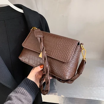 New Crocodile Pattern Women's Bag New Fashionable All-match Shoulder Bag Internet Celebrity Crossbody Small Square Bag Flap Soft 
New Crocodile Pattern Women's Bag New Fashionable All-match Shoulder Bag Internet Celebrity Crossbody Small Square Bag Flap Soft