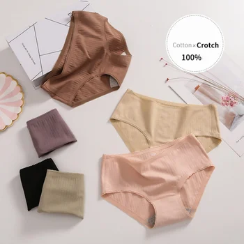 Women's Cotton Briefs Sexy Mid-rise Lace Striped Side Ladies Triangle Briefs 100% Cotton Antibacterial Panties
Women's Cotton Briefs Sexy Mid-rise Lace Striped Side Ladies Triangle Briefs 100% Cotton Antibacterial Panties