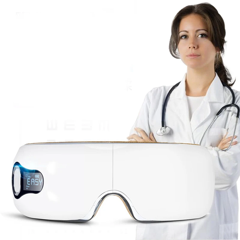 Intelligent eye protector charging eye massager hot compress 3D massage eliminate fatigue black eye Bluetooth music gift 
Intelligent eye protector charging eye massager hot compress 3D massage eliminate fatigue black eye Bluetooth music gift