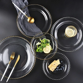 European Style Pearl Edge Storage Tray Creative Transparent Fruit Plate Glass Jewelry Plate Home Desktop Decorative Tray Dishes
European Style Pearl Edge Storage Tray Creative Transparent Fruit Plate Glass Jewelry Plate Home Desktop Decorative Tray Dishes